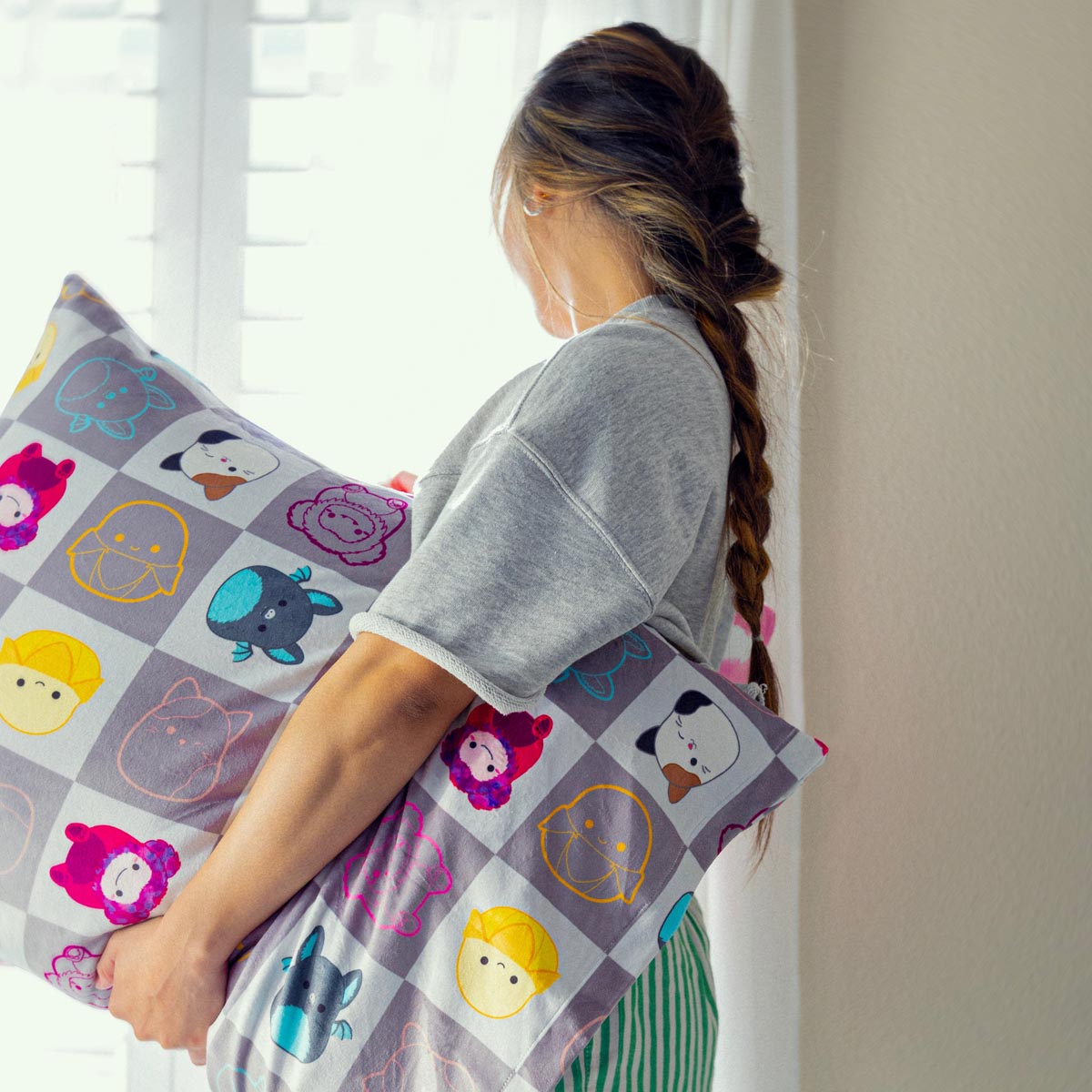 SquishPillow Bed Pillow and Pillowcase 2-Pack