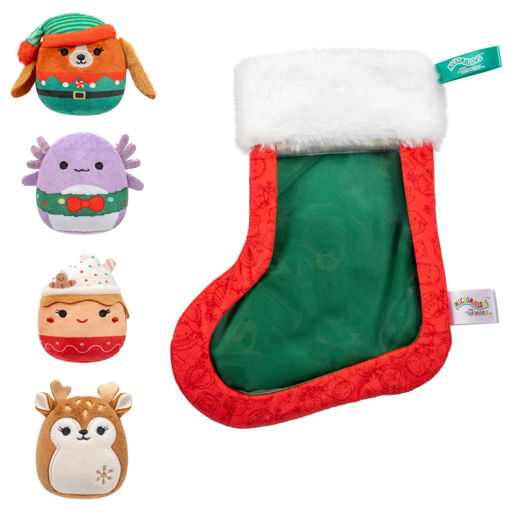 Micromallows Holiday Stocking 4-Pack - New Squishmallows