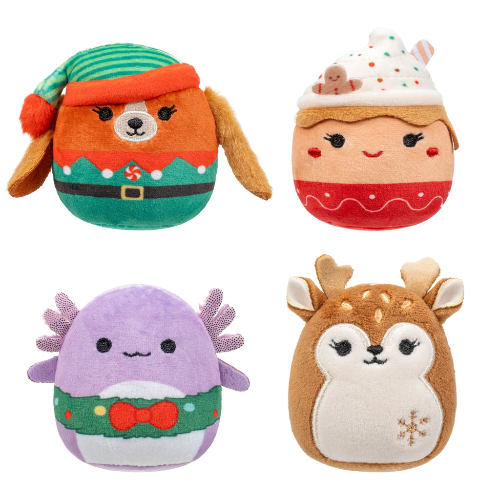 Micromallows Holiday Stocking 4-Pack - New Squishmallows
