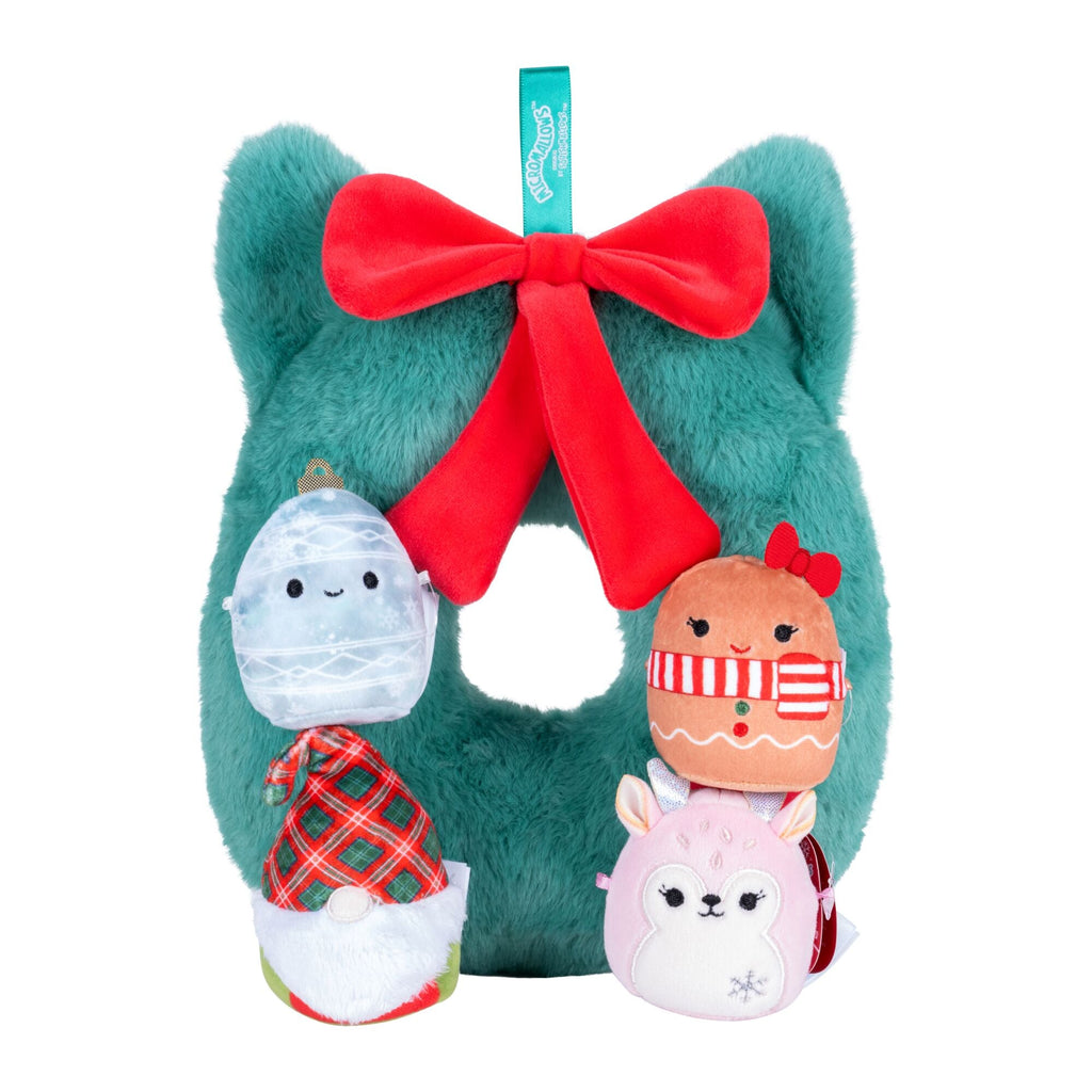 Squishmallows 4-Pack Micromallows Holiday Wreath - Plush Florals