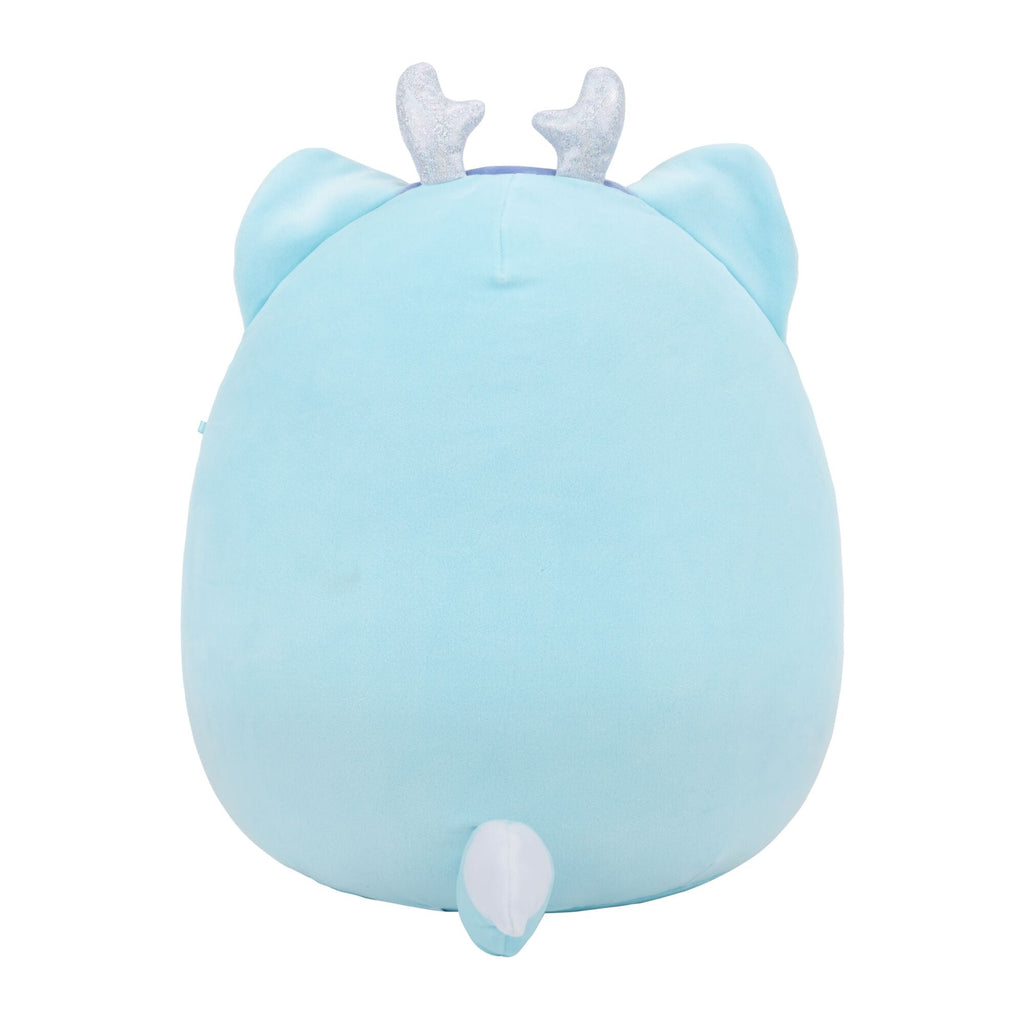 12-Inch Hyde the Blue Wolf with Silver Antlers