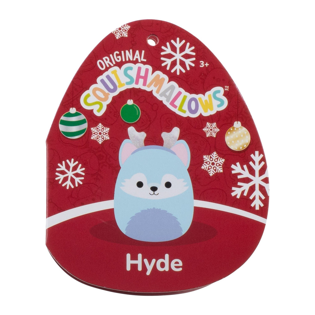 12-Inch Hyde the Blue Wolf with Silver Antlers