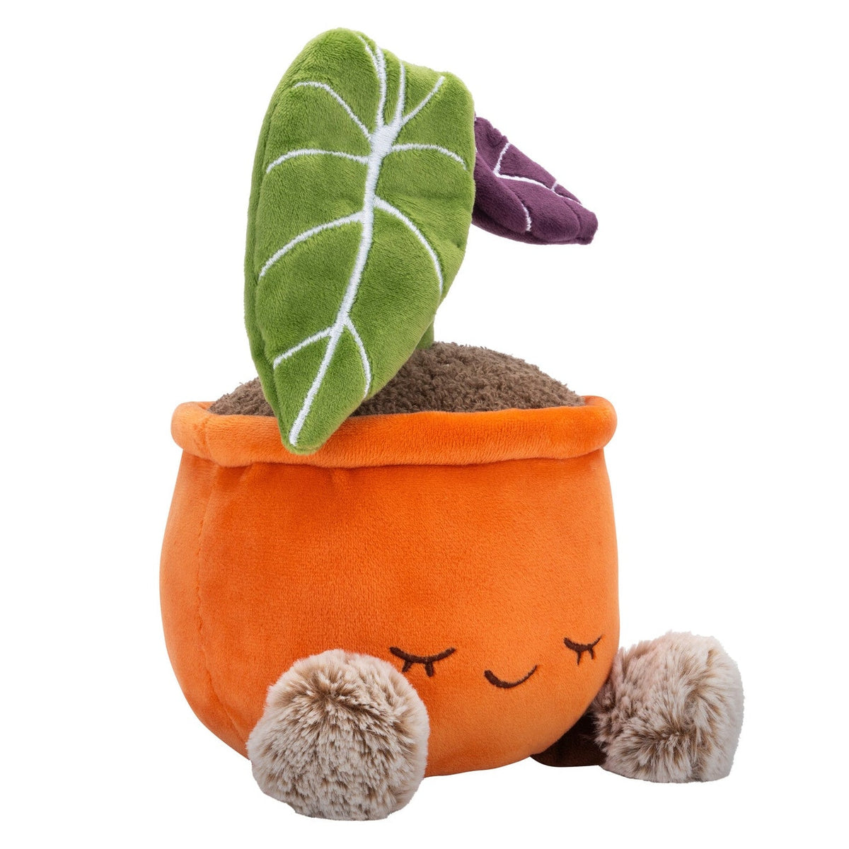 Greenhouse by Russ 12-Inch Black Velvet Alocasia Plant Plush
