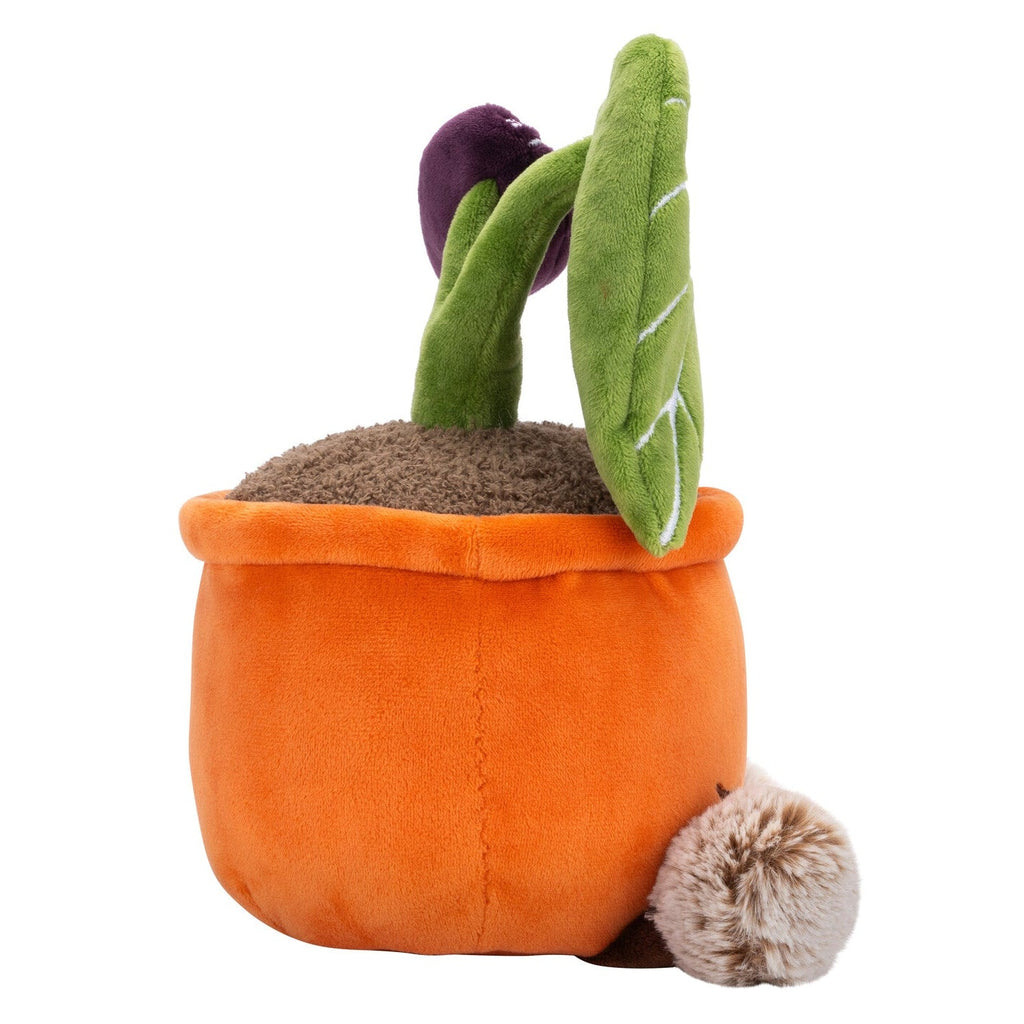 Greenhouse by Russ 12-Inch Black Velvet Alocasia Plant Plush
