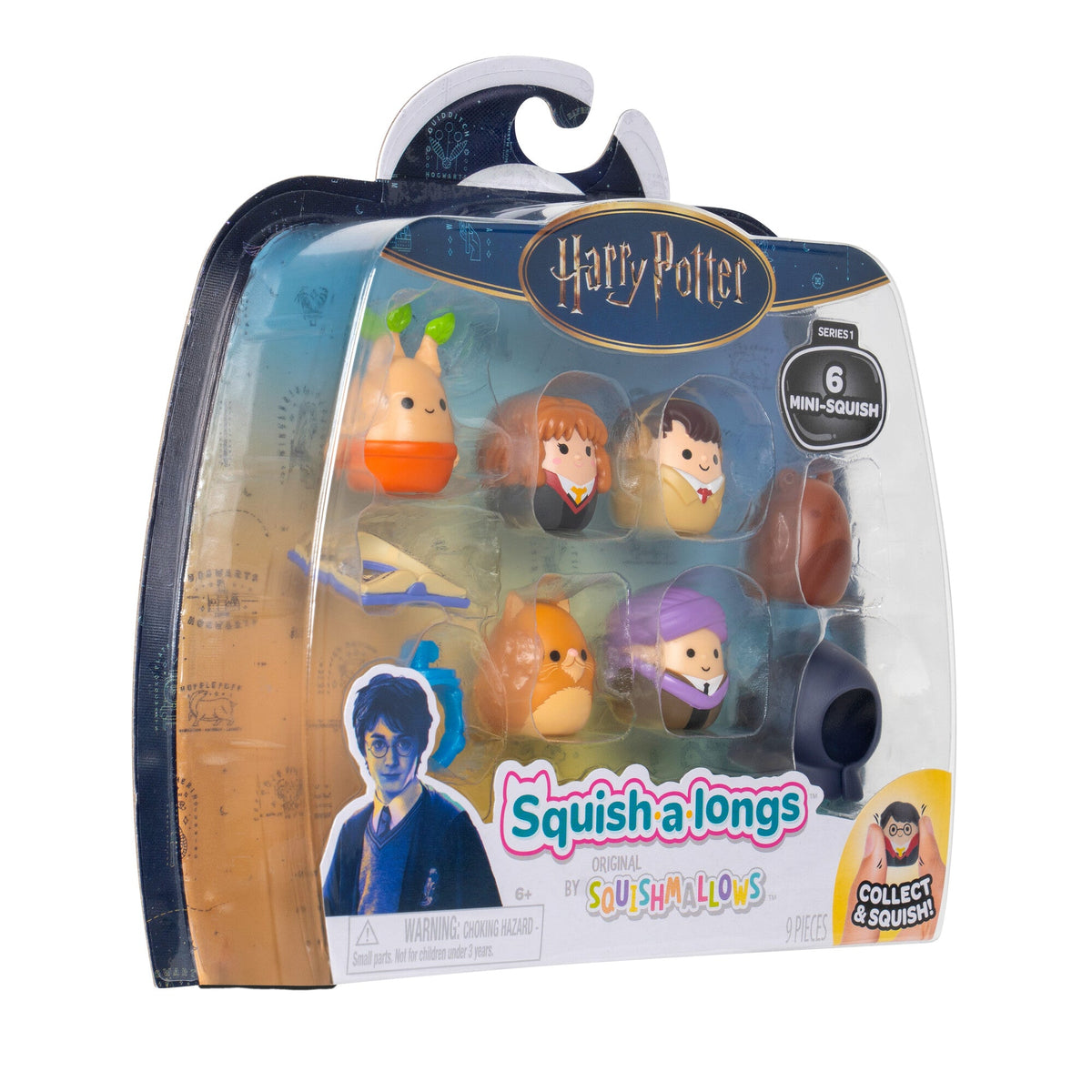 Squish-a-longs “Harry Potter” Mini-Squish and Accessory 6-Pack Style 1