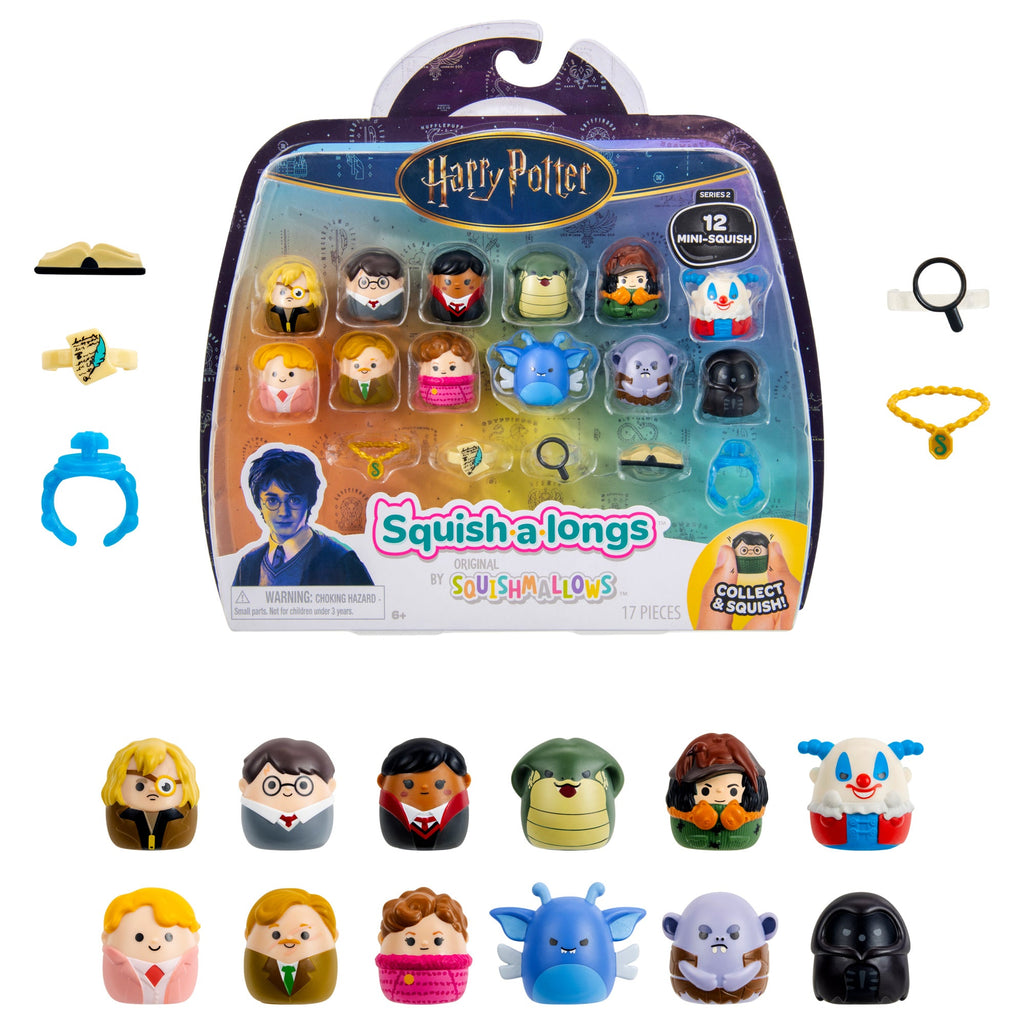 Squish-a-longs “Harry Potter” Mini-Squish + Accessory 12-Pack – Defense Against the Dark Arts Class