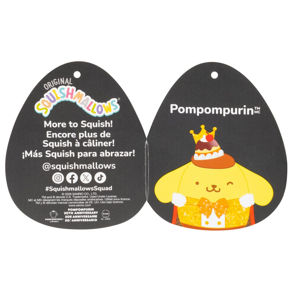 Hello Kitty and Friends 12-Inch Pompompurin Anniversary Squishmallows - Online Exclusives