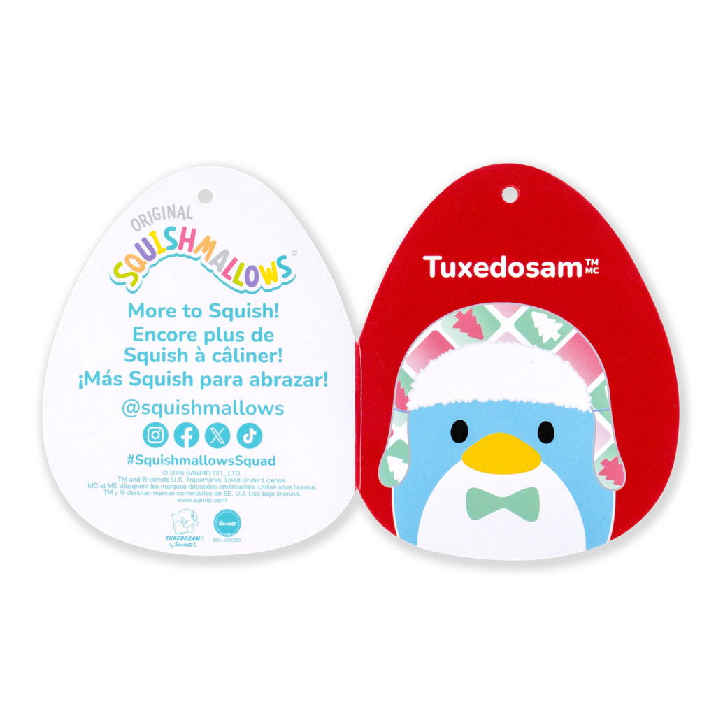 Hello Kitty and Friends 12-Inch Tuxedosam Holiday Hat Squishmallows