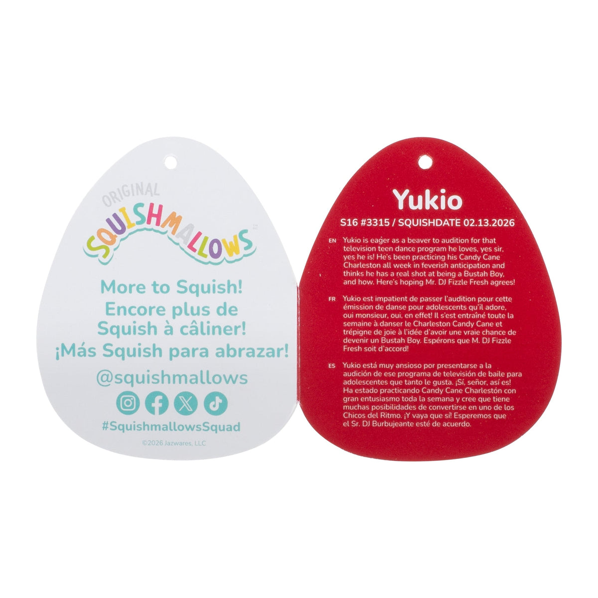 16-Inch Yukio the Blue Bigfoot with Snowflake Headband