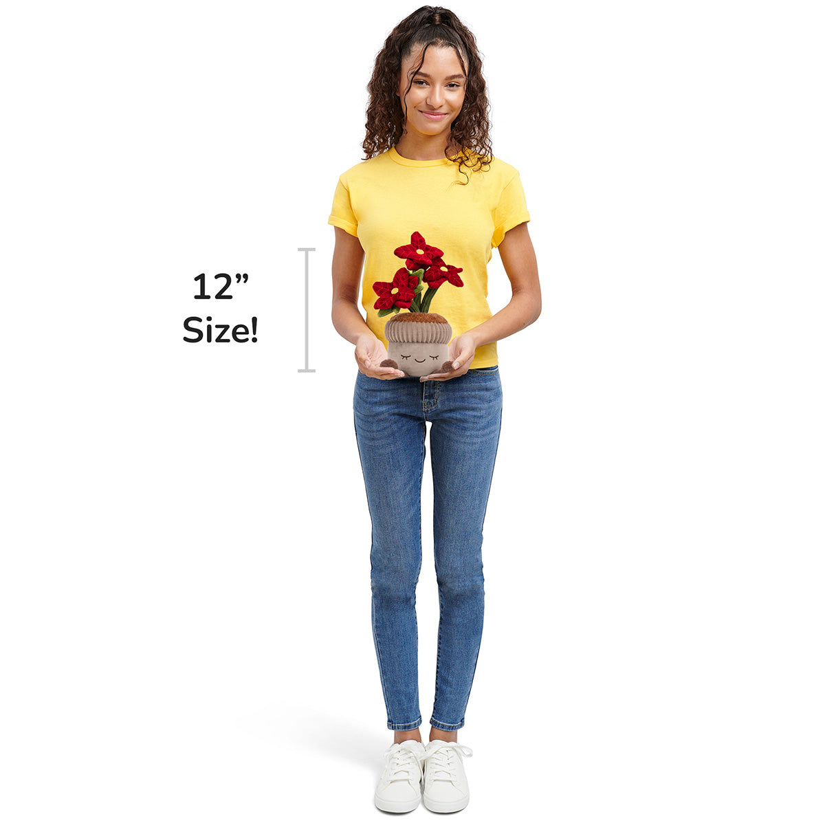 Greenhouse by Russ 12-Inch Poinsettia Plant Plush