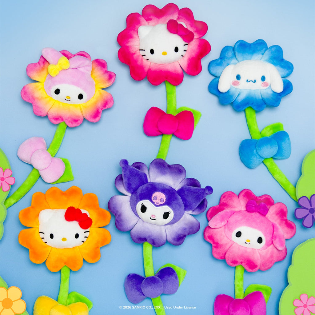 Hello Kitty and Friends 14-Inch Plush Flower 2-Pack - Hello Kitty & My Melody